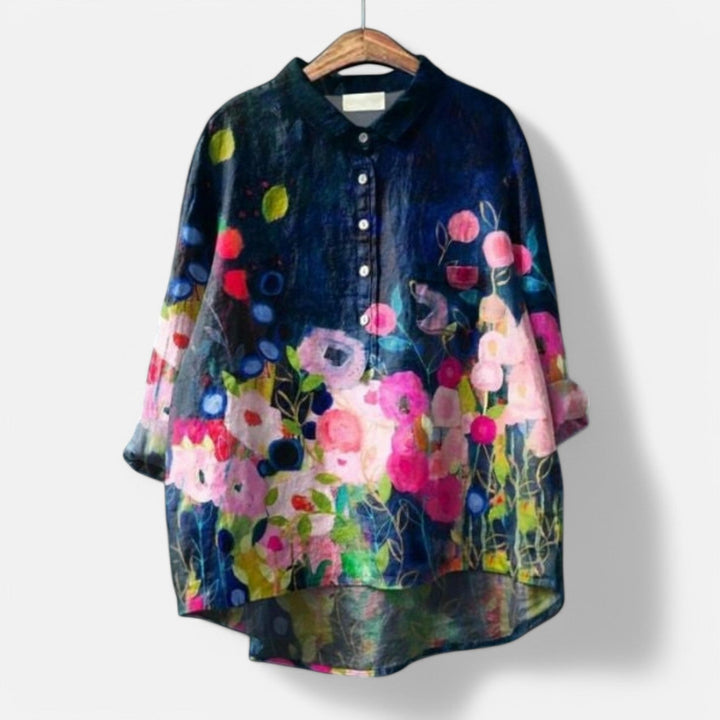 Kiara | Elegant bluse med blomsterprint