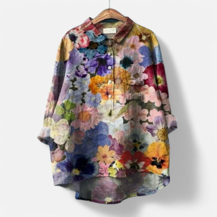 Kiara | Elegant bluse med blomsterprint