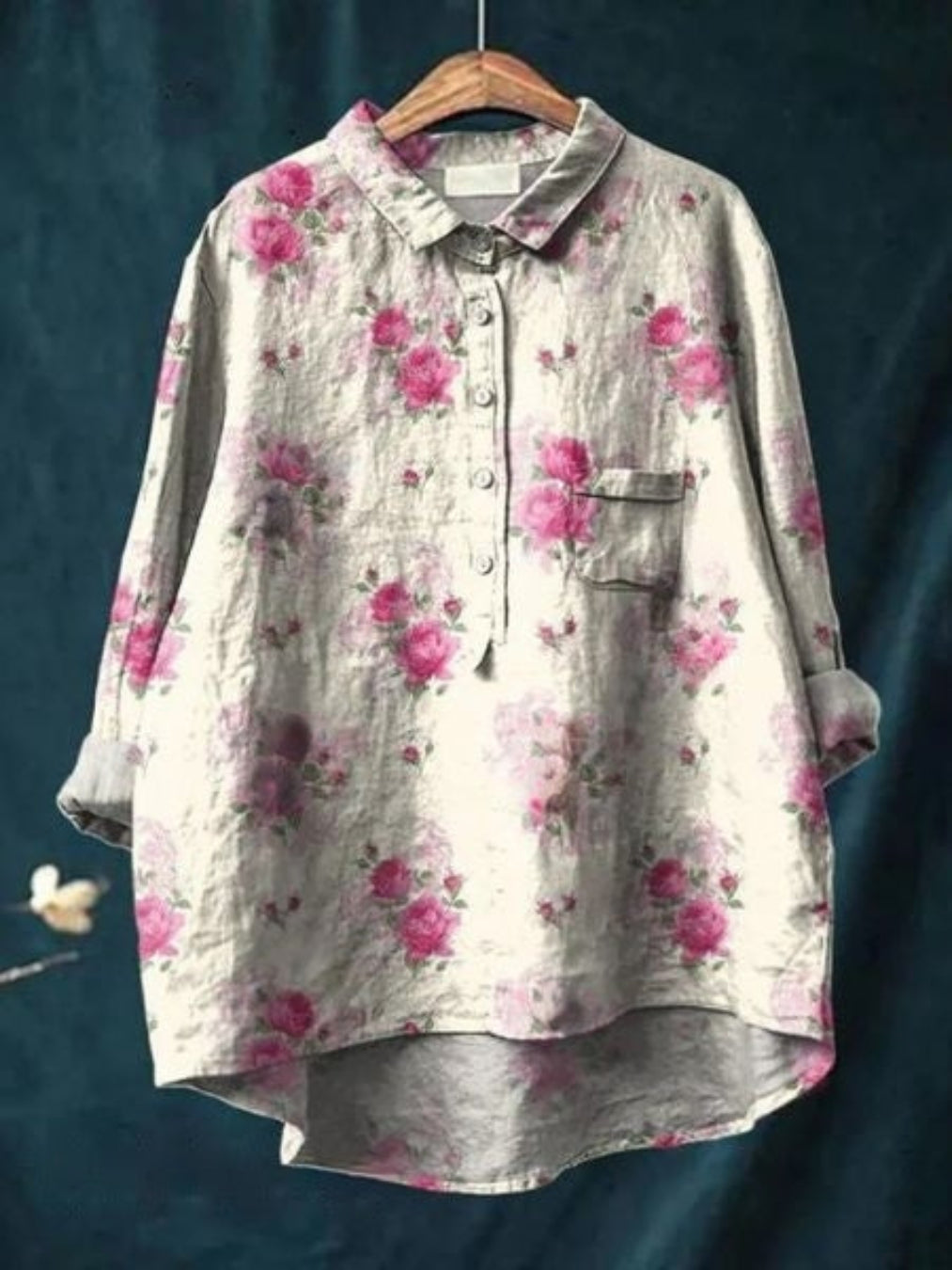 Kiara - Elegant bluse med blomsterprint