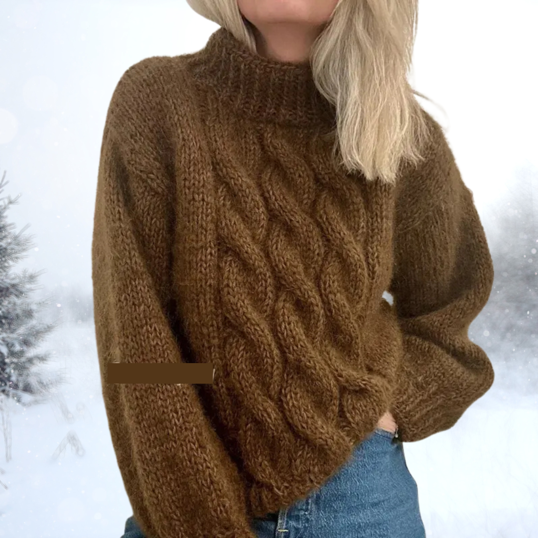 Susy - Jacquard Hygge Rullekravesweater