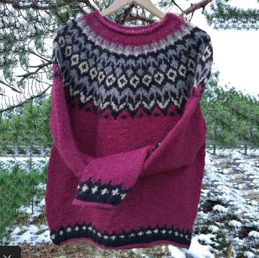 Marla - Vintage sweater med rund hals